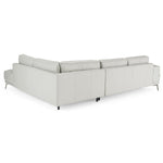 Soho - Italian Right Facing Light Grey Nirvana Leather Sectional Sofa by VIG Furniture - View 5