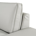 Soho - Italian Right Facing Light Grey Nirvana Leather Sectional Sofa by VIG Furniture - View 6