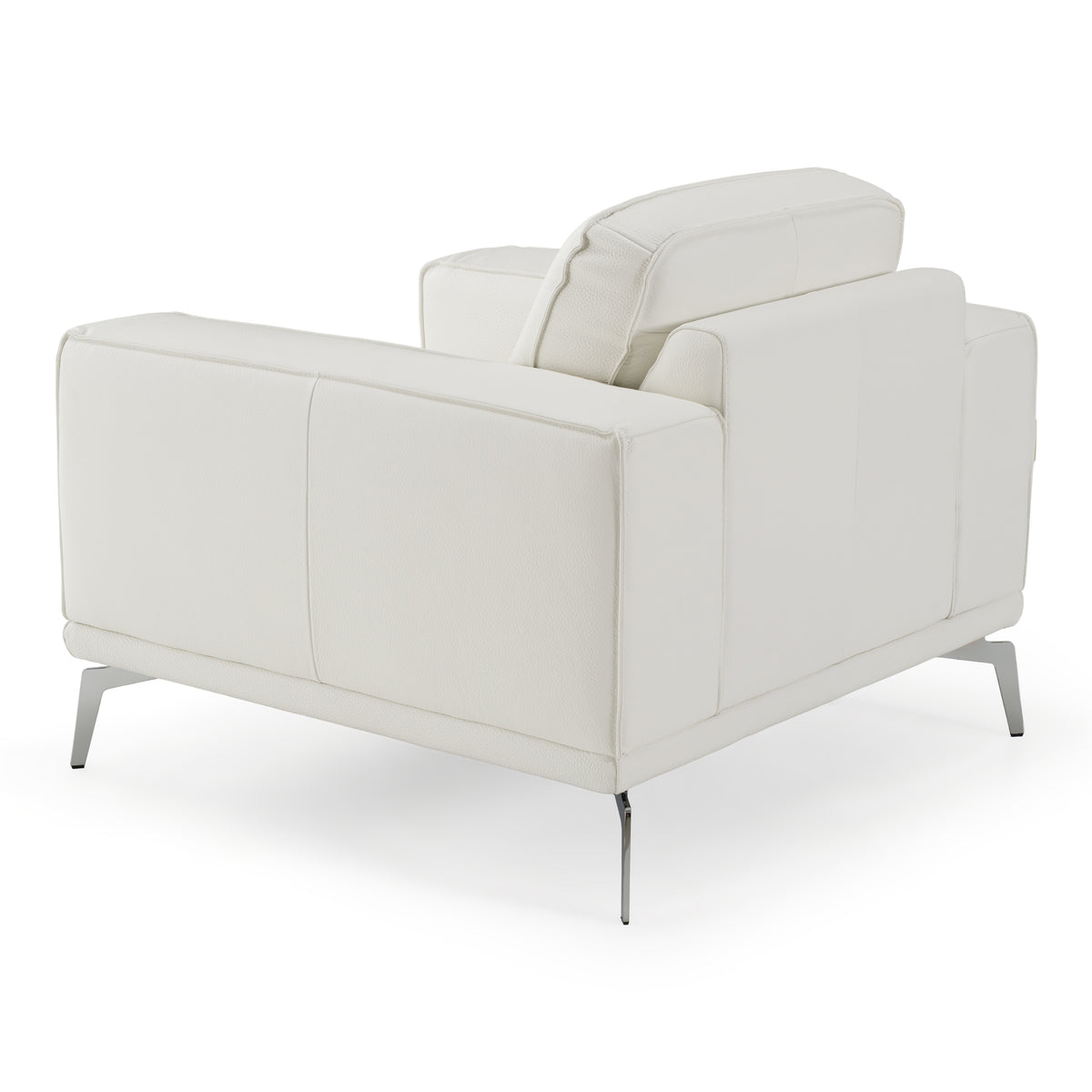 Soho - Contemporary Italian White Leather Armchair by VIG Furniture - View 8