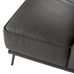 Soho - Italian Left Facing Grey Nirvana Fume Leather Sectional Sofa by VIG Furniture - View 8
