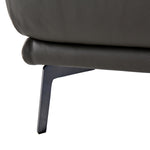 Soho - Italian Left Facing Grey Nirvana Fume Leather Sectional Sofa by VIG Furniture - View 9