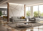 Soho - Contemporary Italian Light Grey Leather Sofa by VIG Furniture - View 2