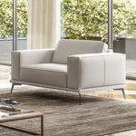 Soho - Contemporary Italian White Leather Armchair by VIG Furniture - View 2