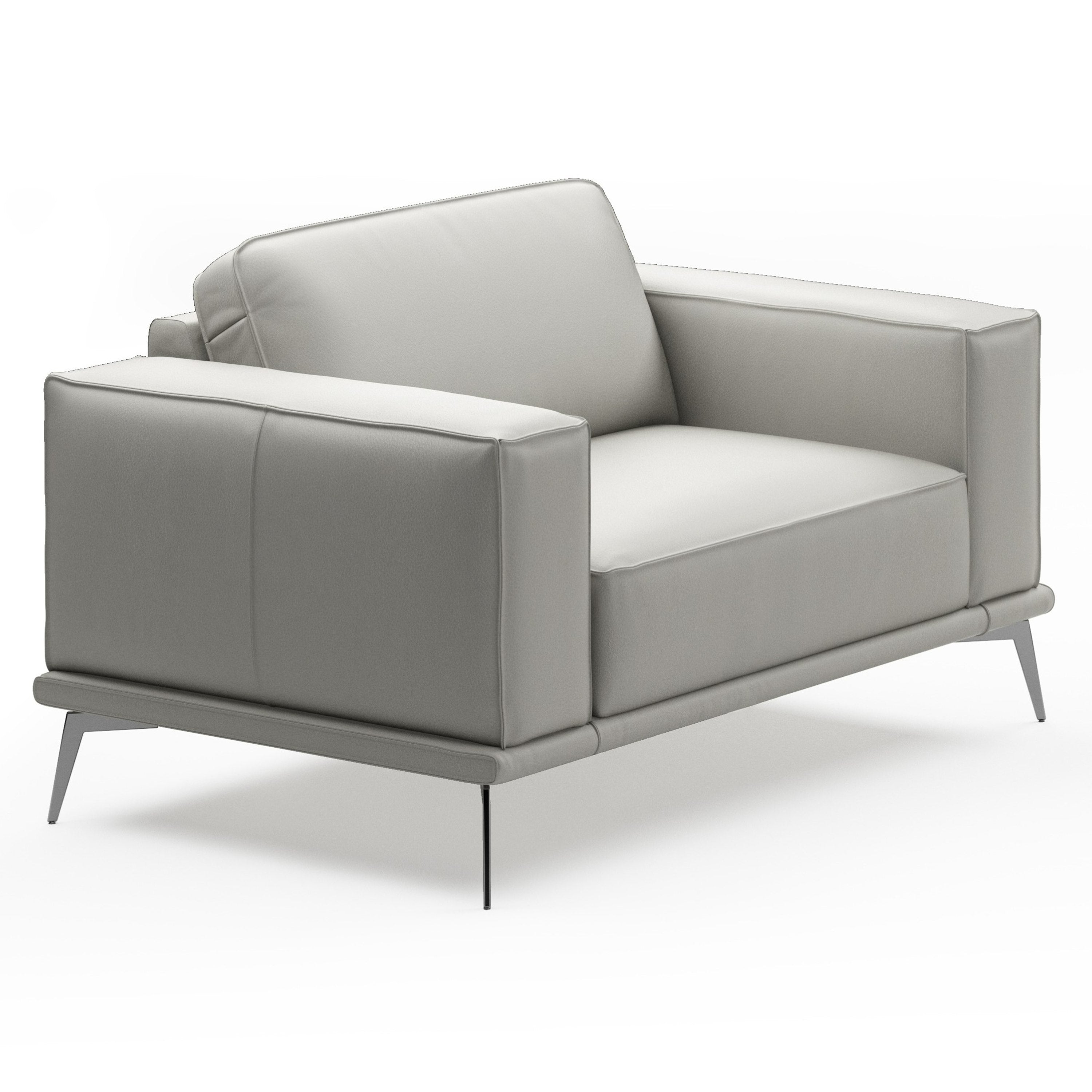 Soho - Contemporary Light Grey Armchair by VIG Furniture - View 1