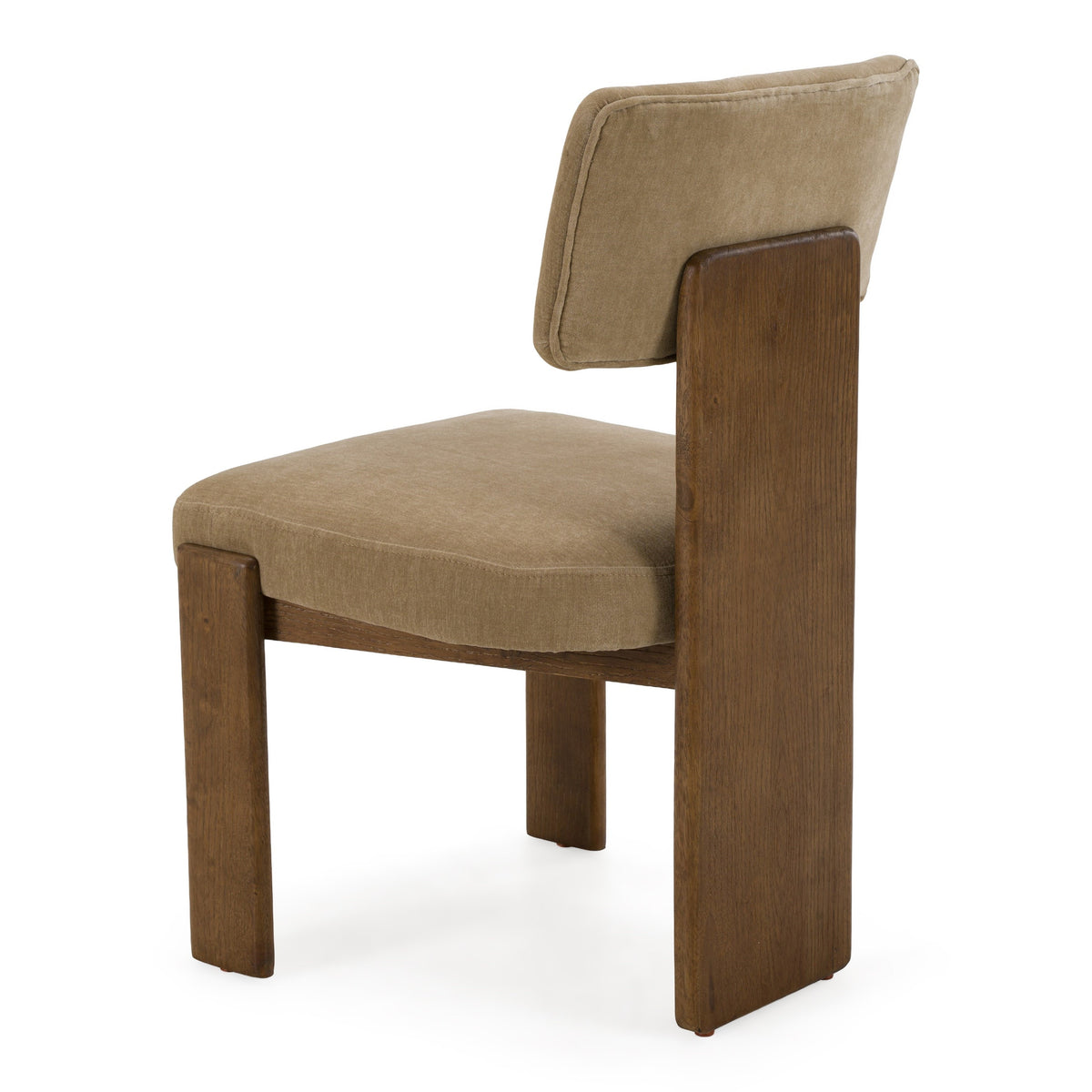 Solis - Modern Tan Fabric + Walnut Dining Chair (Set of 2) by VIG Furniture - View 7