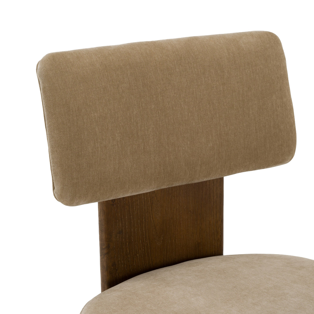 Solis - Modern Tan Fabric + Walnut Dining Chair (Set of 2) by VIG Furniture - View 5