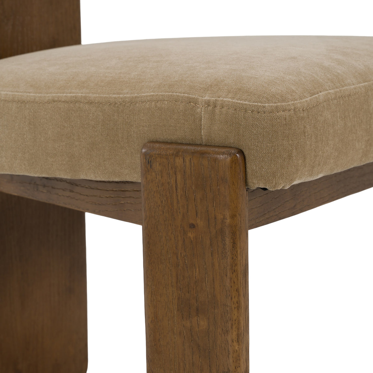 Solis - Modern Tan Fabric + Walnut Dining Chair (Set of 2) by VIG Furniture - View 6