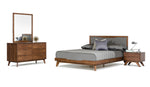 Soria Mid-Century Grey & Walnut Bedroom Set by VIG Furniture - View 7