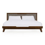 Soria Mid-Century Grey & Walnut Bed by VIG Furniture - View 1