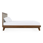 Soria Mid-Century Grey & Walnut Bed by VIG Furniture - View 13