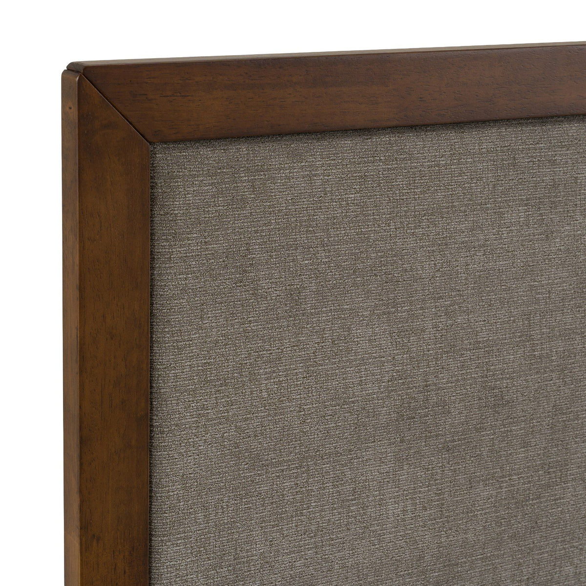 Eastern King Soria Modern Grey & Walnut Bedroom Set