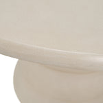 Sosso - Modern Beige Round Fiberform Dining Table by VIG Furniture - View 3