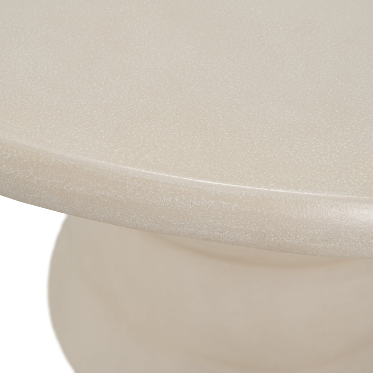 Sosso - Modern Beige Round Fiberform Dining Table by VIG Furniture - View 3