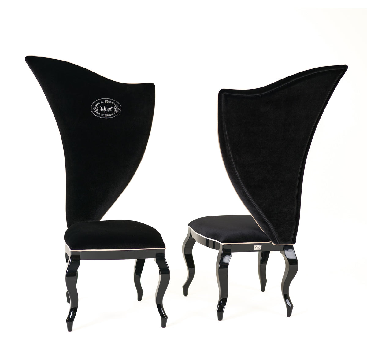 Sovereign - Transitional Black Fabric Chair (Set of 2) by VIG Furniture - View 3