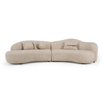 Spiro - Modern Beige Fabric Curved Sectional Sofa by VIG Furniture - View 1