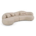 Spiro - Modern Beige Fabric Curved Sectional Sofa by VIG Furniture - View 3