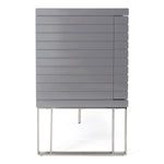 Splendor - Grey High Gloss Slatted Buffet by VIG Furniture - View 5