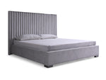 Splendor - Silver + Grey Velvet Upholstered King Platform Bed by VIG Furniture - View 5