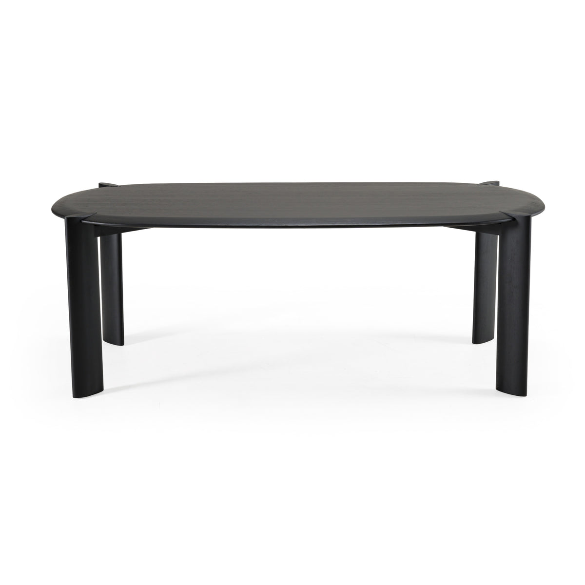 Steven - Modern Black Oval Dining Table by VIG Furniture - View 2