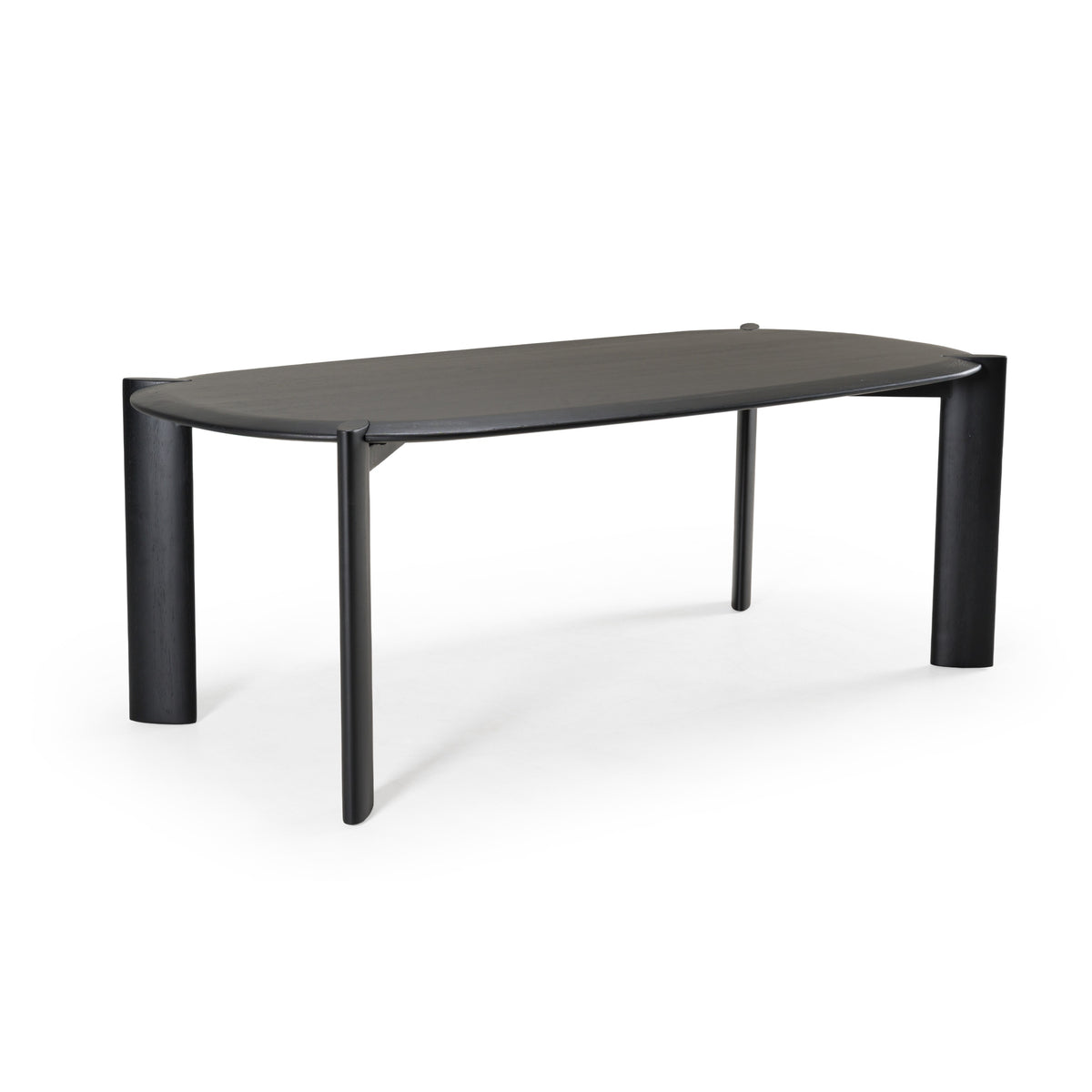 Steven - Modern Black Oval Dining Table by VIG Furniture - View 4