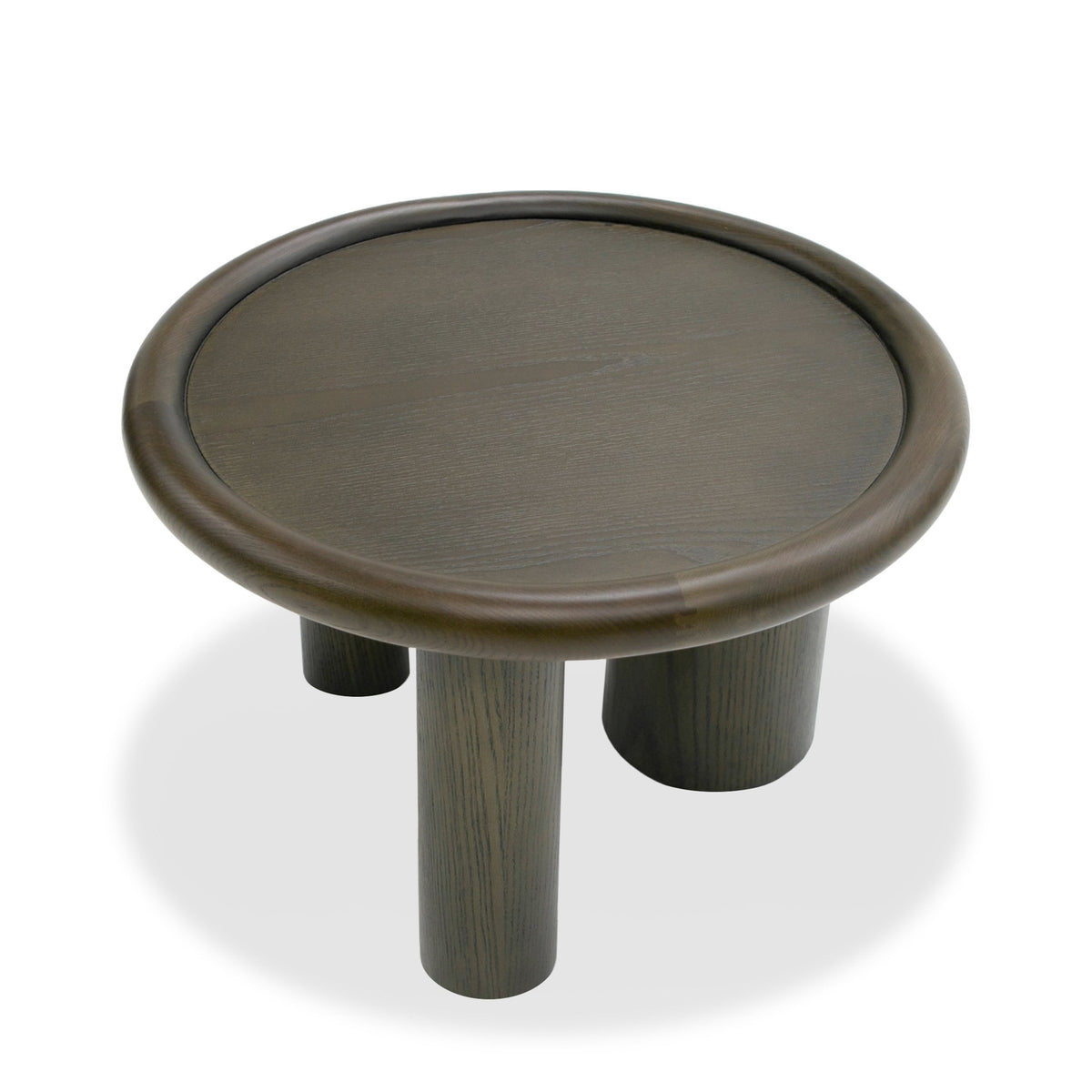 Strauss - Contemporary Brown Ash Round Nesting Table Set by VIG Furniture - View 5