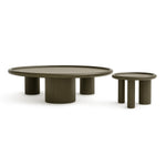 Strauss - Contemporary Brown Ash Round Nesting Table Set by VIG Furniture - View 1