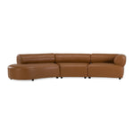 Stuart - Contemporary Brown Leather Left Facing Chaise Sectional Sofa by VIG Furniture - View 1