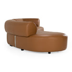 Stuart - Contemporary Brown Leather Left Facing Chaise Sectional Sofa by VIG Furniture - View 8