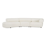 Stuart - Contemporary White Leather Left Facing Chaise Sectional Sofa by VIG Furniture - View 1
