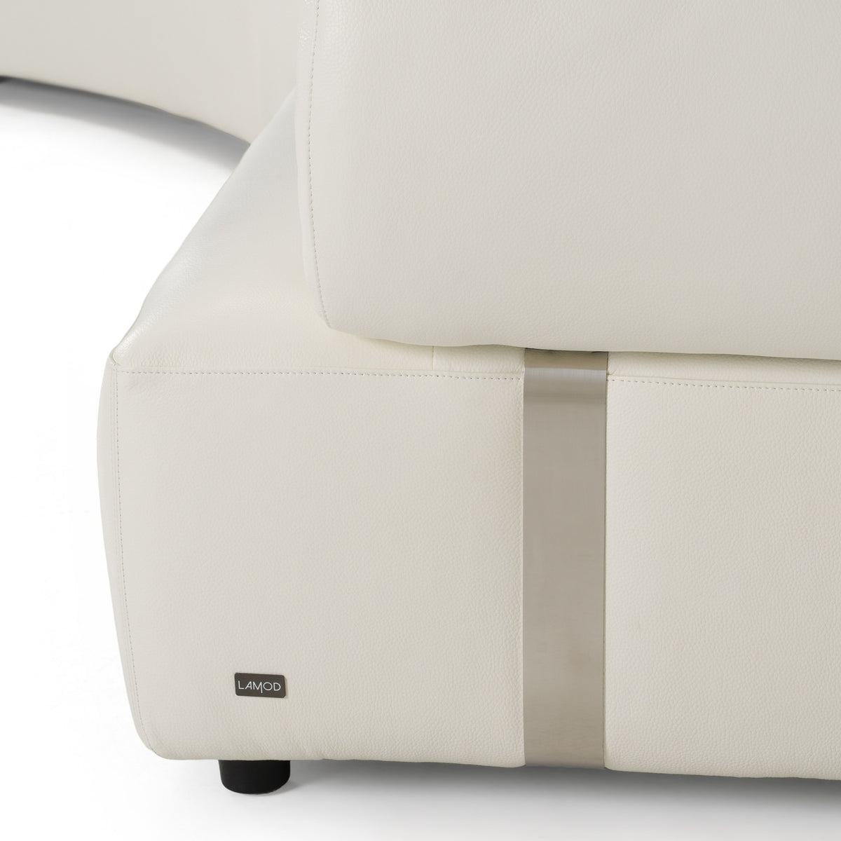 Stuart - Contemporary White Leather Left Facing Chaise Sectional Sofa by VIG Furniture - View 10