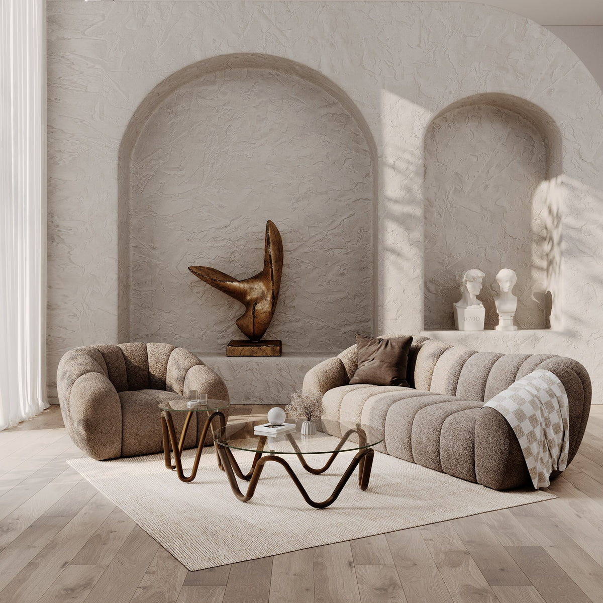 Suki - Modern Taupe Fabric Sofa by VIG Furniture - View 6