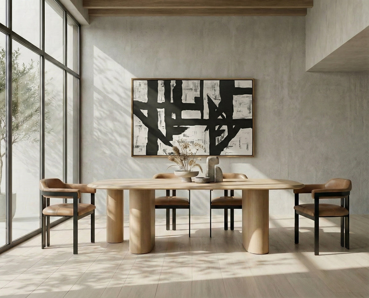 Summit - Modern 118" Natural Ash Dining Table by VIG Furniture - View 7