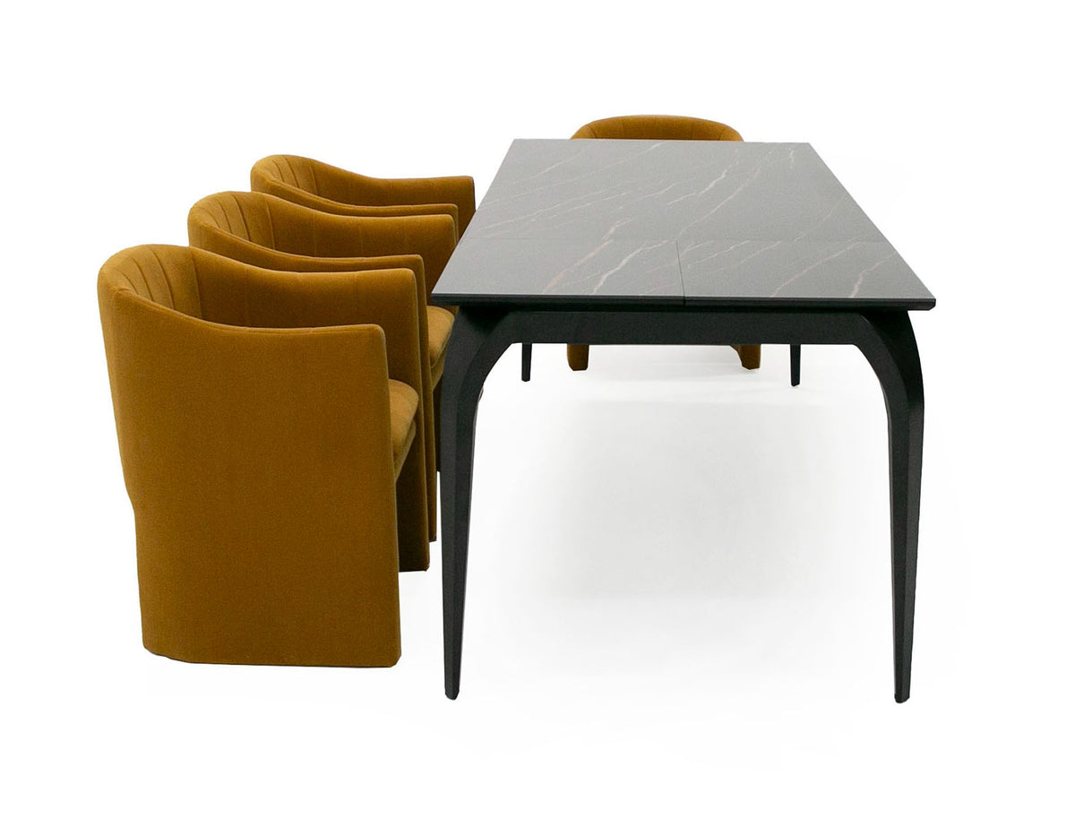 Suri - Modern Black Ceramic Extendable 71"/94.5" Dining Table by VIG Furniture - View 4