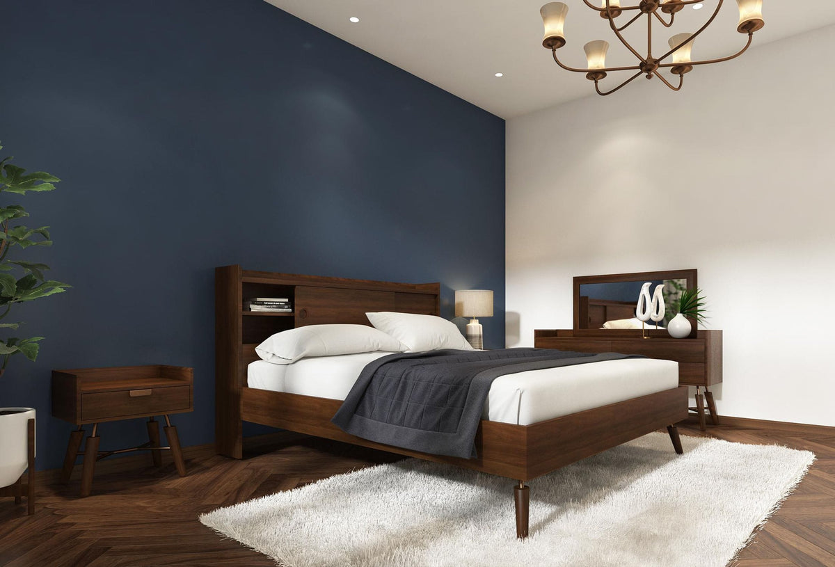 Sutton - Queen Mid-Century Elisa Acacia Wood Bed by VIG Furniture - View 2