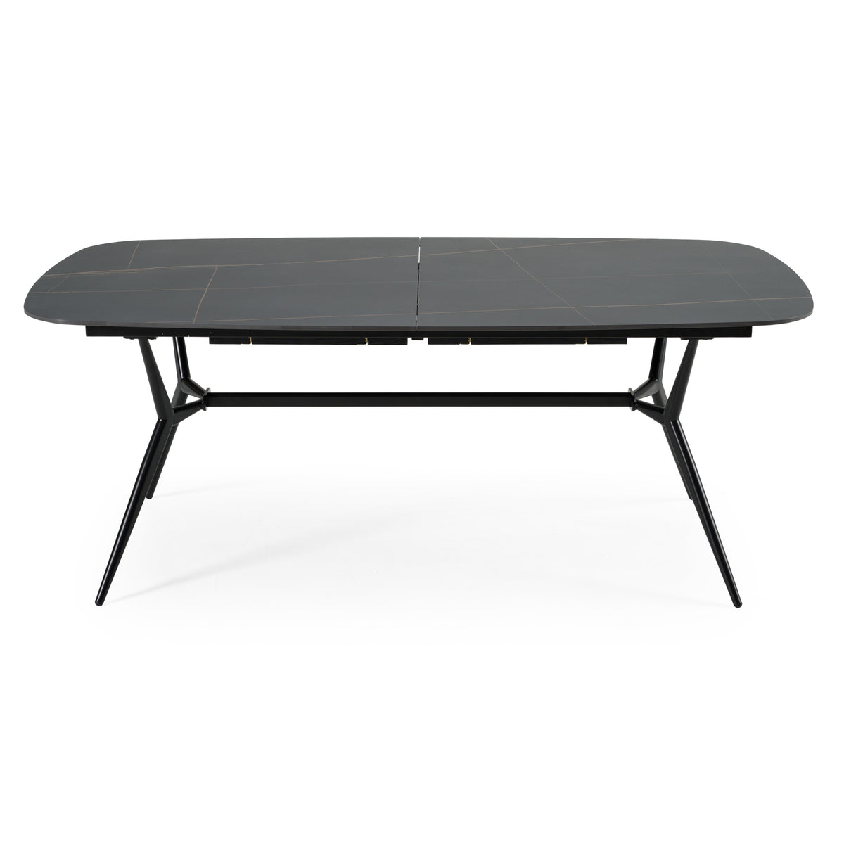 Suzie - Modern Ceramic + Black Ash Extendable Dining Table by VIG Furniture - View 4
