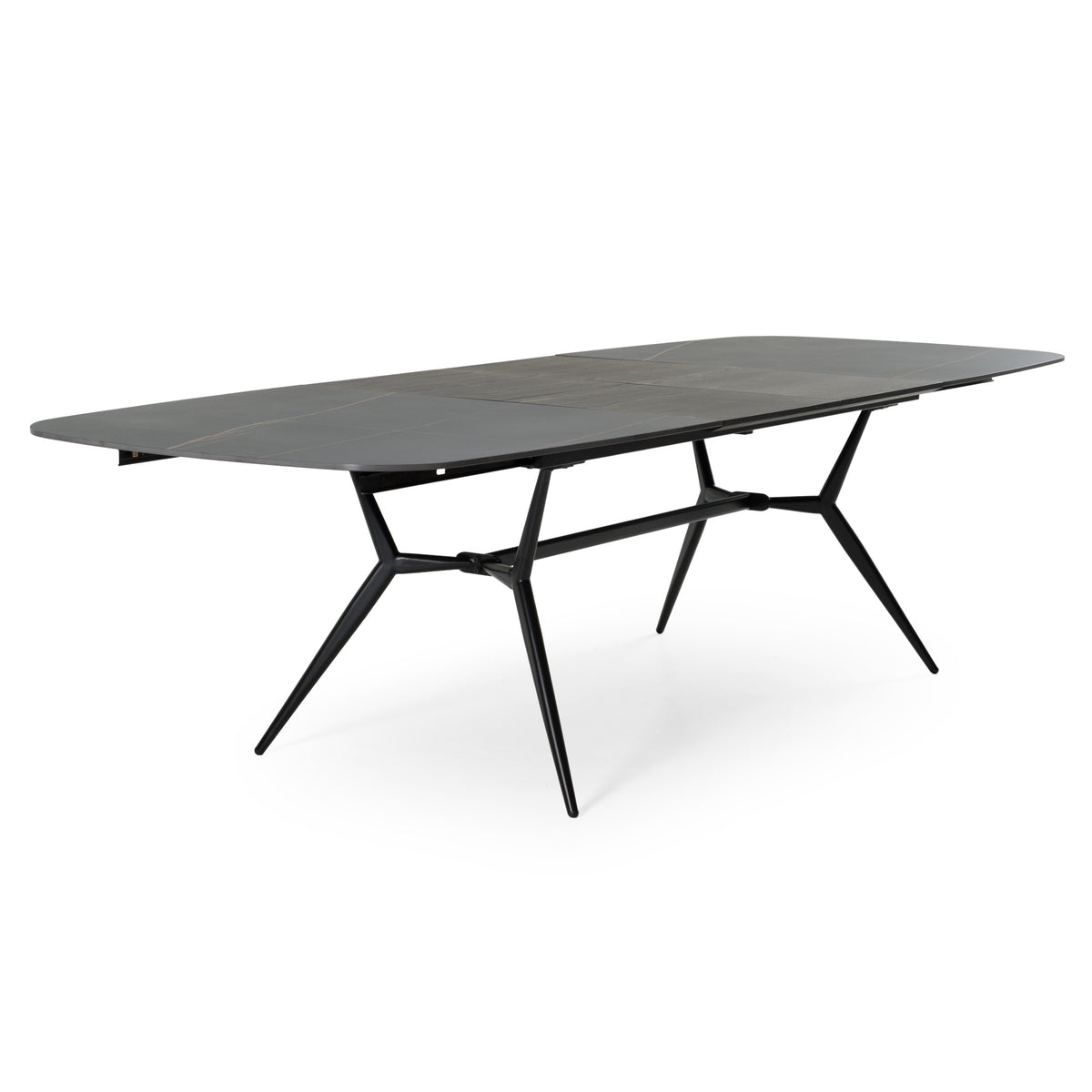 Suzie - Modern Ceramic + Black Ash Extendable Dining Table by VIG Furniture - View 2