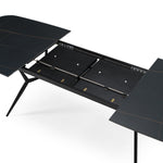 Suzie - Modern Ceramic + Black Ash Extendable Dining Table by VIG Furniture - View 7