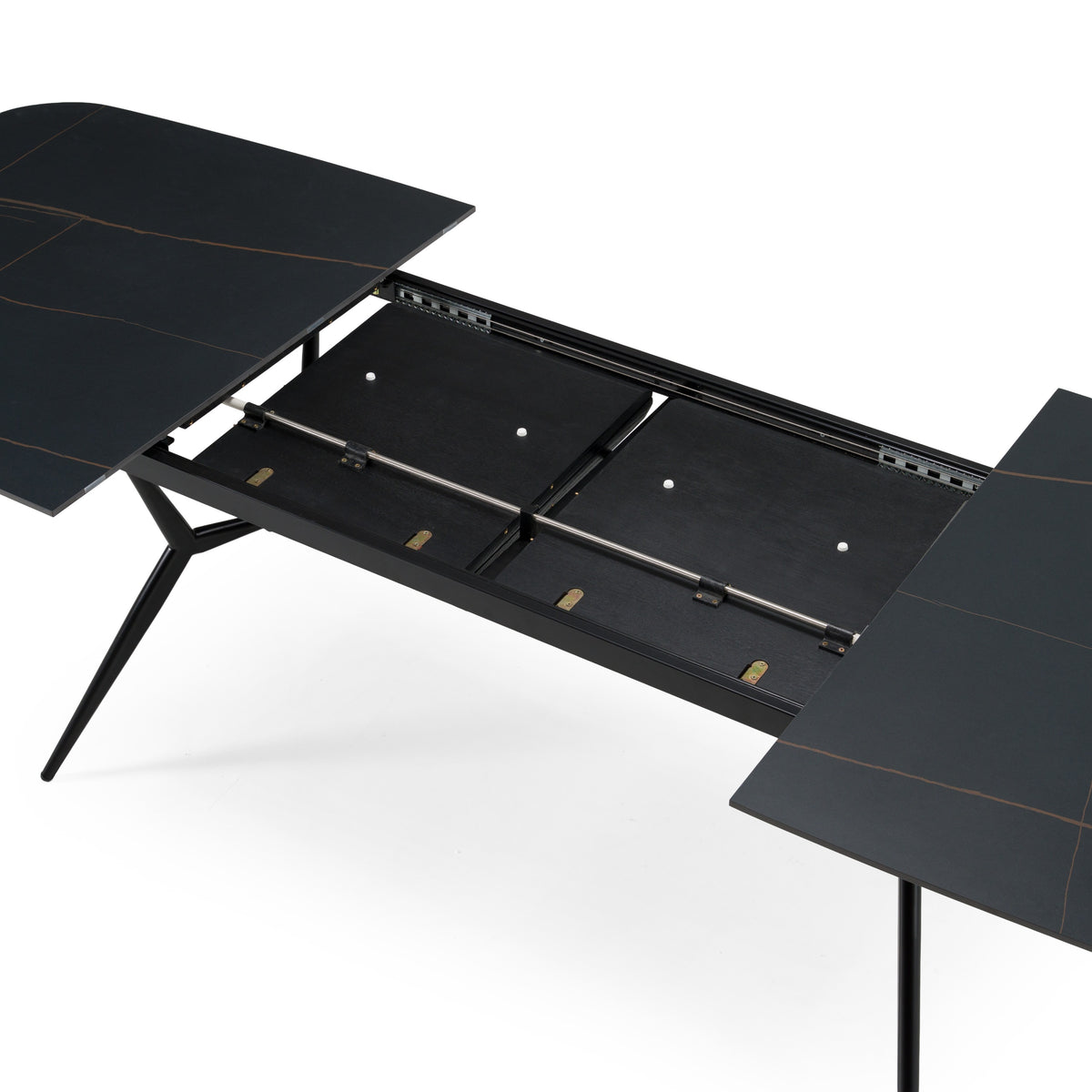 Suzie - Modern Ceramic + Black Ash Extendable Dining Table by VIG Furniture - View 7