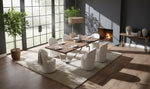 Addy Modern Walnut & Stainless Steel Dining Table by VIG Furniture - View 7