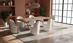 Addy Modern Walnut & Stainless Steel Dining Table by VIG Furniture - View 8