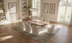 Addy Modern Walnut & Stainless Steel Dining Table by VIG Furniture - View 5