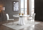 Cabaret Modern White Round Dining Table by VIG Furniture - View 2