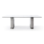 T2397 - Glass + White + Gold Dining Table by VIG Furniture - View 1