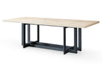 T8963 - Natural Oak + Black Metal Dining Table by VIG Furniture - View 3