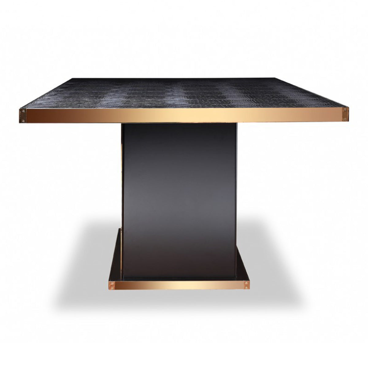 Talin Modern Black Crocodile & Rosegold Dining Table by VIG Furniture - View 7