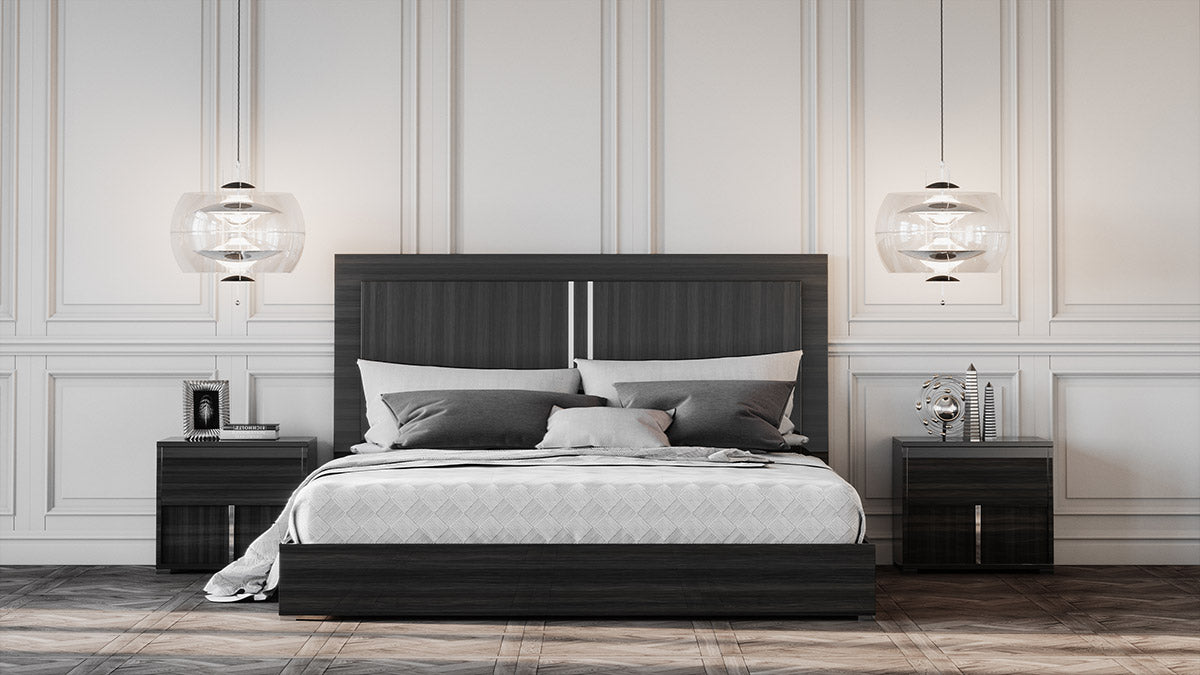 Eastern King Ari Italian Modern Grey Bed by VIG Furniture - View 1