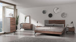 Palermo - Modern Italian Faux Concrete & Walnut Bed by VIG Furniture - View 4
