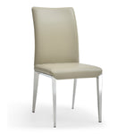 Taryn - Modern Light Grey + Stainless Steel Dining Chair (Set of 2) by VIG Furniture - View 1