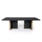 Tasha - Modern Black Ash + Brushed Gold Rectangular Dining Table by VIG Furniture - View 1