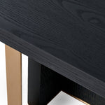 Tasha - Modern Black Ash + Brushed Gold Rectangular Dining Table by VIG Furniture - View 7